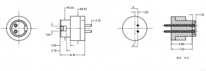 Male and female magnetic pogo connector for bluetooth earphone