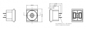 Custom DC magnetic power cable connector for medical equipment