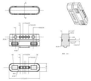 Magnetic electrical connector usb charging for medical equipment