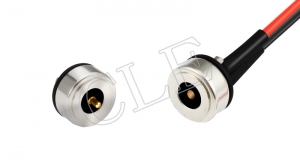 Round magnetic pogo pin cable