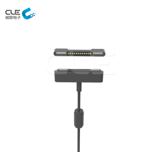 12 Pin custom magnetic cable connector for industrial tablet CMA-021201-12B1A1