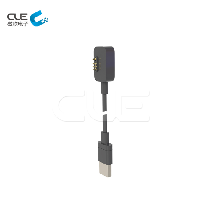4 Pin magnetic cable connector factory for fitness health clothing