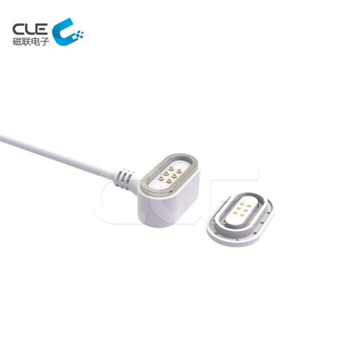 DC magnetic power cable connector for medical equipment