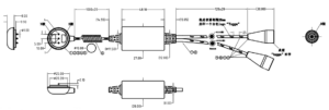 3 Pin magnetic charger usb cable connector