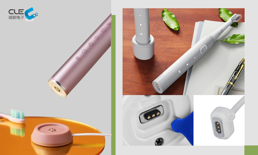 electric toothbrush pogopin magnetic charging cable